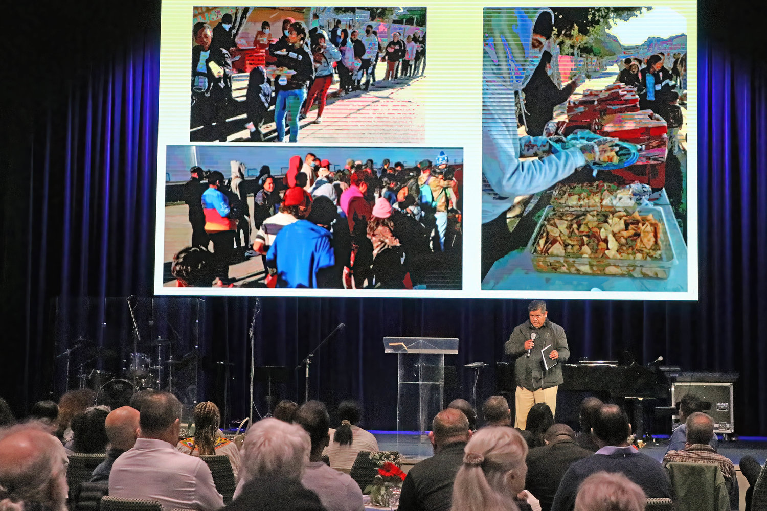 Missionary Juvenal Gonzalez shared loving and inspiring report from his area of responsibility among the refugees and migrants south of the border in Mexico City.  It was one of the highlights during the San Diego Southern Baptist Association 80th Anniversary on Saturday January 14, 2023, El Cajon, CA.